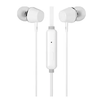 Sluchátka HP DHE-7000, sluchátka s mikrofonem, drátová, bílá, 2.0, špuntová typ 3.5 mm jack