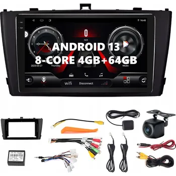 Mobilní telefon ANDROID 13 AUTORÁDIO PRO TOYOTA AVENSIS T27 (2008-2015) S CARPLAY, LTE SIM, GPS A 4GB/64GB