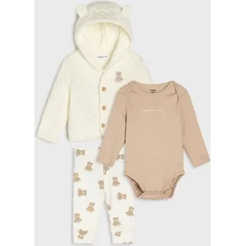 Čepice Sinsay - Pletená souprava s 3D prvky - krémová - 854EG-01X - 854EG-01X-74