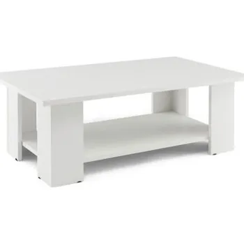 Konferenční stolek Konferenční stolek JV11735WH, 90 x 52 x 32 cm, bílý - A COSTWAY