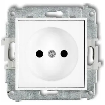 Elektrická zásuvka Bílá nástěnná Elektrická Zásuvka Karlik