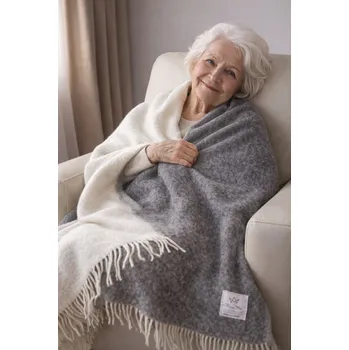 deka Deka Merino Wool vlna 160 cm x 200 cm šedá