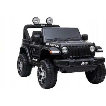 Dětské elektrovozidlo AUTO NA AKUMULÁTOR JEEP RUBICON 4X4 AUTÍČKO ELEKTRICKÉ PRO DĚTI ČERNÉ