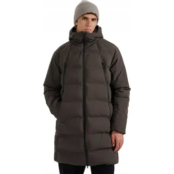 Pánský zimní kabát BUNDA 4F PÁNSKÝ KABÁT S KAPUCÍ TEPLÁ PÉŘOVÁ ZATEPLENÁ M0995 043S vel. XL