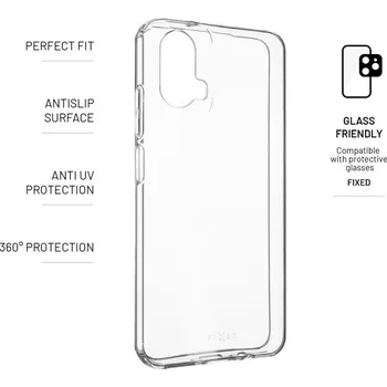 Pouzdro na mobilní telefon Zadní TPU gelové pouzdro FIXED pro Motorola Moto G34 5G, transparentní