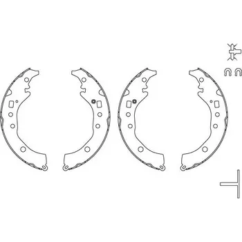 Brzdová čelist Sada brzdových čelistí TRW GS8867