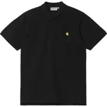 TRIKO CARHARTT WIP Chase Pique Polo S/S - černá - XXL + při osobním odběru 1 378 Kč