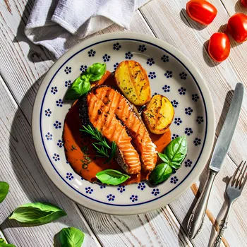 Talíř Bolesławiec mělký jídelní talíř 27,5 cm - dec. 225 (druhá jakost)