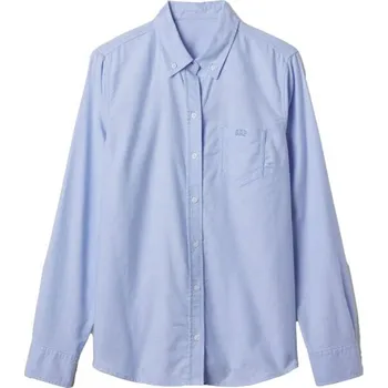 Dámská košile Dámská košile GAP V-FRCH FITTED OXFORD LOGO XXS Světle modrá
