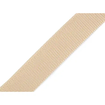 Popruh polypropylenový šíře 30 mm tloušťka 2 mm, malé, 11 béžová světlá
