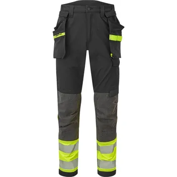 Pánské kalhoty PORTWEST Kalhoty Stretch Holster EV442 Hi-Vis, reflexní, do pasu POR-EV442YBR41 41 Žlutá/černá Standartní