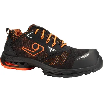 Pracovní obuv PORTWEST Obuv Base Berlin B1704A S1PS, polobotka s nekovovou špicí POR-B1704ABKO35 35 Černá/oranžová