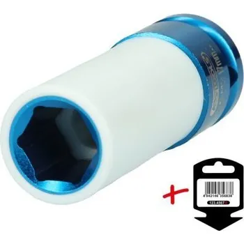 Gola hlavice KS Tools Silový nástrčný ořech na hliníkové ráfky 1/2", dlouhý, 17 mm Věšák 515.2017-E