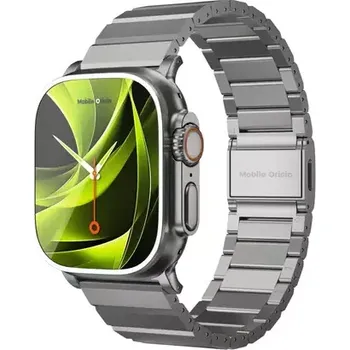 Řemínek na hodinky Mobile Origin Modena Řemínek pro Apple Watch Ultra 42/44/45/46/49mm stříbrná (MO-TBM-SLV)
