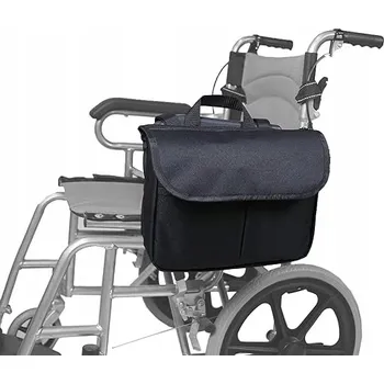 Invalidní vozík Boční taška na invalidní vozík voděodolná černá 29x22x9 cm šedá