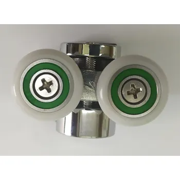 BESTECO Pojezdová Horní Kolečka HAMMER 80/90, Náhradní Díl, Plynulý Pojezd, Materiál Plast/Kov, Barva CHROM/BÍLÁ 2009KH