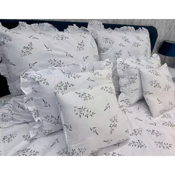 Povlečení Exkluzivní bavlněné povlečení s volánkem 160x200 + polštáře 70x80,