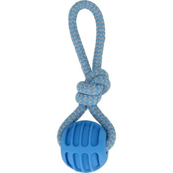 Hračka pro psa Hračka pro psy Přetahovadlo 20 cm s míčkem modré TRIK&ROLL 560875