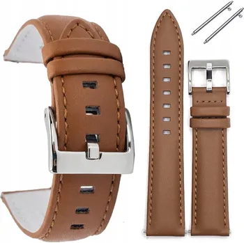 Řemínek na hodinky DILOY 330 - 20 mm - SVĚTLE HNĚDÁ - Řemínek na hodinky - Hladká kůže