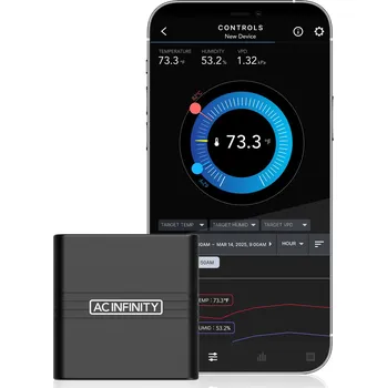 Bezpečnostní detektor AC Infinity CLOUDCOM A2, Mini Smart Hygrometer with Internal Climate Sensor