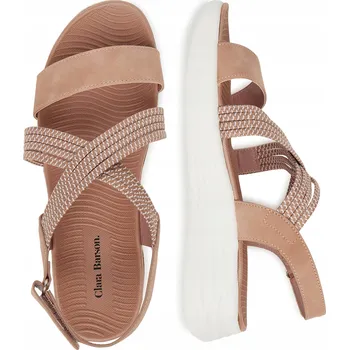 Dámské sandále Clara Barson dámské sandály R24AW02737 plochý podpatek velikost 37
