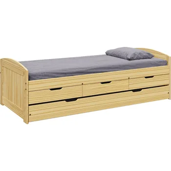 Postel Tempo Kondela Jednolůžková postel 90x200 cm Kondela Marcy (hnědá)