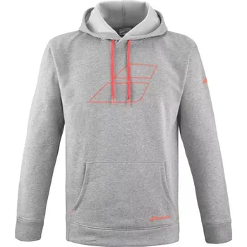 Pánská mikina Pánská tenisová mikina Babolat Strike Hood Sweat - high rise Šedý (XL)