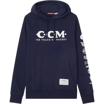 Pánská mikina CCM Mikina CCM 125 Years Anniversary Pullover SR, Barva NAV, Velikost S 1018301