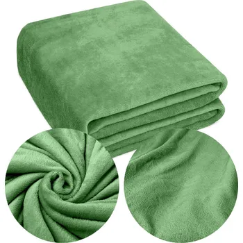 Prostěradlo Mikroplyšová deka 200x220 JUANA Měkká Jednobarevná Přehoz na Postel