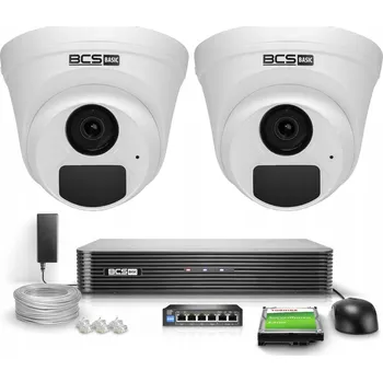 Bezpečnostní kamera Sada IP monitoringu 2x BCS-B-EIP15FR3(2.0) 5MPx IR 30m Audio PoE 1TB