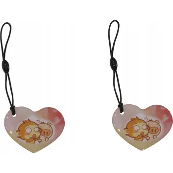 Přívěsek Na Klíče 2 kusy - Srdíčko Yoyo a Cici TAG ID EM4100 125kHz