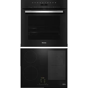 Set domácích spotřebičů Miele DGC 7151 + Indukční deska Miele KM 7466 FL 125 Edition