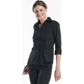 Dámská halenka Chaud Devant | Women Black Stretch 3/4 Sleeve - Black / 3XL / 3XL / černá