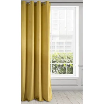 Závěs Hotový závěs PIERRE hořčicový - na průchodkách