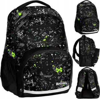 Školní batoh Školní batoh vícekomorový BeUniq černý, vícebarevný