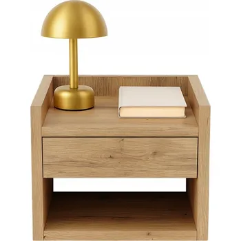 Noční stolek Závěsný noční stolek NUVIA DUO 35 artisan - nástěnná skříňka do ložnice