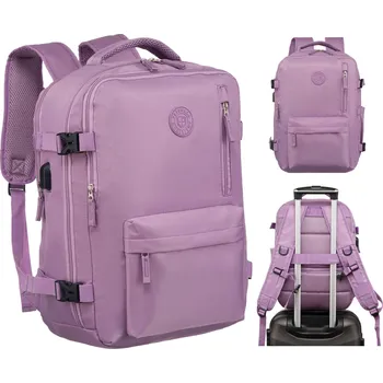 Městský batoh Batoh multifunkční do letadla PETERSON PTN 23129-6700 fialový