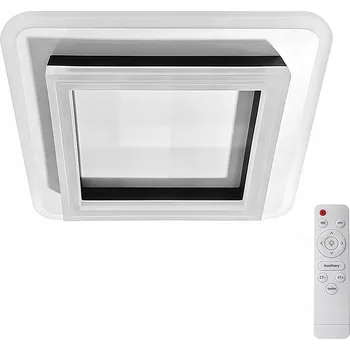 Stropní Svítidlo čtvercový Comely 20 x 7 cm bílý, černý