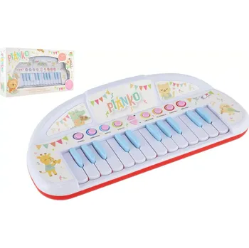 Hračka Dětské piánko se zvířátky 35 cm na baterie se zvuky