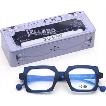 Brýle na čtení +2.5 Dioptrie LOKI - ITALY Brýle na počítač s filtrem modrého světla, brýle na čtení