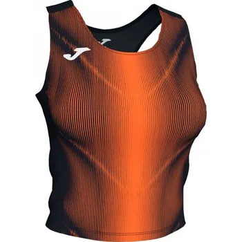 Dámský/Dívčí sportovní top JOMA OLIMPIA TOP BLACK-ORANGE Velikost: 152, Barva: BLACK-ORANGE