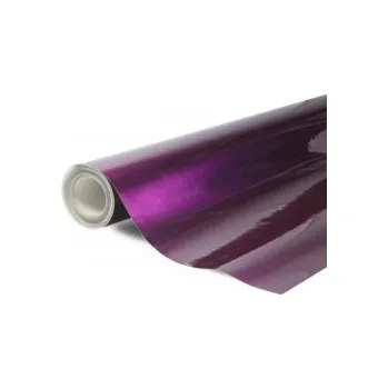 Polep vozidla Vzorek - Super lesklá metalická fialová polepová samolepící auto fólie 10x20cm - interiér/exteriér