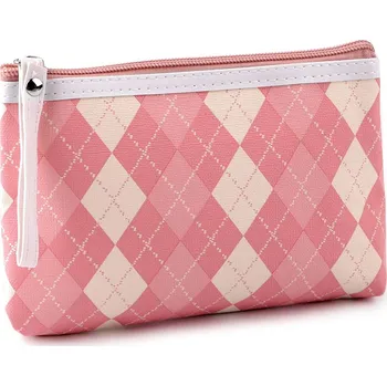 Kosmetická taška Kosmetická taška / pouzdro omyvatelné 14x20 cm, střední, 2 růžová sv.