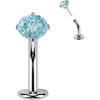 Piercing Šperky4U Obrácený PUSH IN piercingu do pupíku TITAN - TIT1621-Q