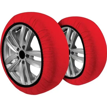 Matte Active Series textilní sněhové řetězy červené, L