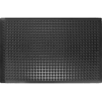Rohožka Flomat Černá gumová protiúnavová olejivzdorná průmyslová rohož (25% nitrilová pryž) - 90 x 60 x 1,4 cm