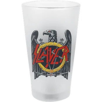 Sklenice Pivní sklenice z Slayer - Eagle Logo - Žádný - bílá
