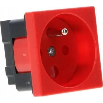 Elektrická zásuvka Elektrická Zásuvka podlahová krabice Alantec červená