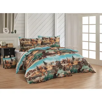 Povlečení Matějovský Ložní povlečení bavlna deluxe - digital tisk - CESTA DO PRAVĚKU Velikost: 140/220 + 70/90