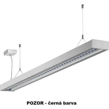 HALLA Závěsné svítidlo Zuli 7700lm 62,9W Ra80 4000K parabolická mřížka 1425x125x50mm černé (121-531M-25GGE/840, B) - Halla HAL 121-531M-25GGE/840, B